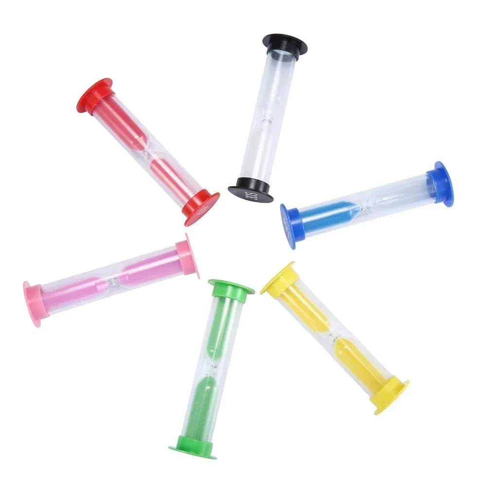 lot de 6 sabliers colorés pour chronométrage pratique et amusant - Image 4