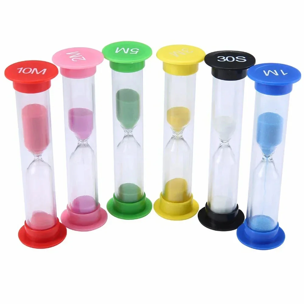 lot de 6 sabliers colorés pour chronométrage pratique et amusant - Image 6