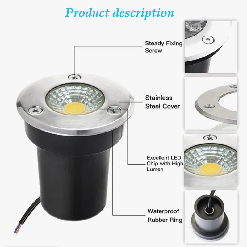 lot de 6 spots led étanches pour extérieur jardin et allée - Image 5