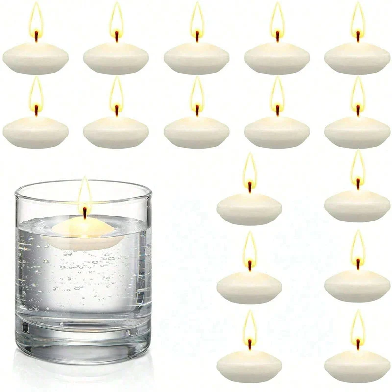 lot de bougies flottantes non parfumées pour toutes occasions romantiques