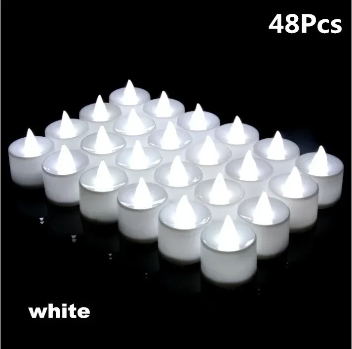 lot de bougies led sans flamme pour décorations de fête romantiques - Image 12