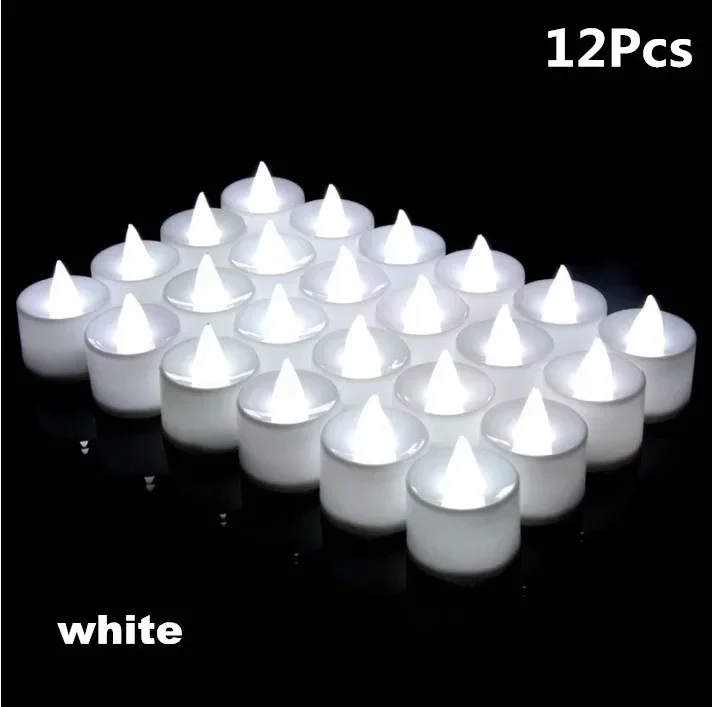 lot de bougies led sans flamme pour décorations de fête romantiques - Image 15
