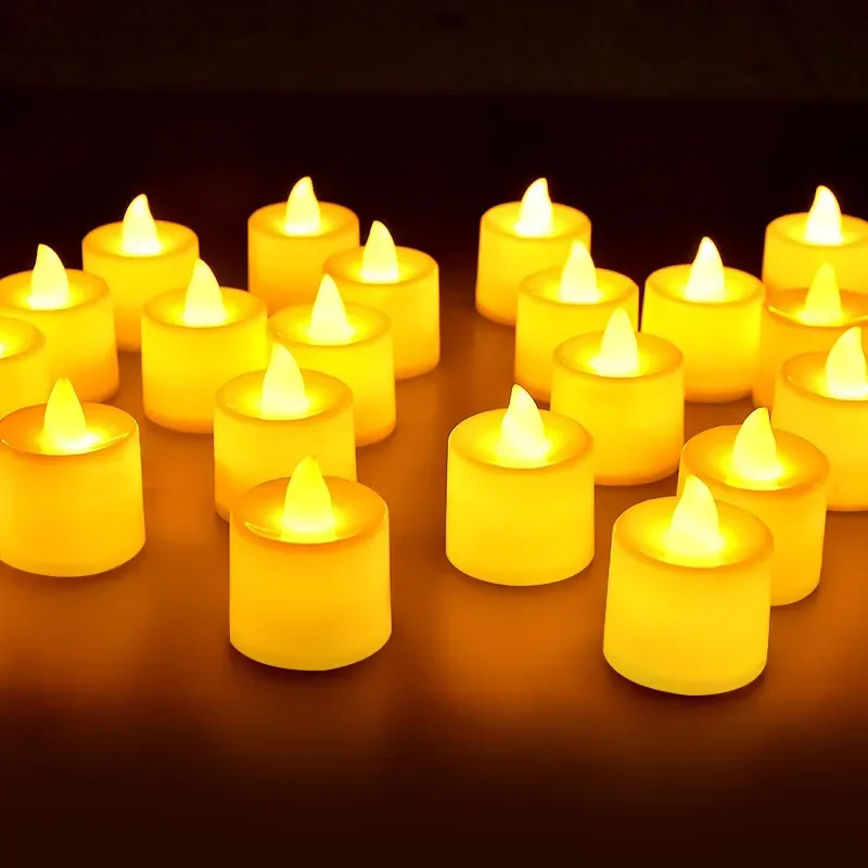 lot de bougies led sans flamme pour décorations de fête romantiques - Image 2