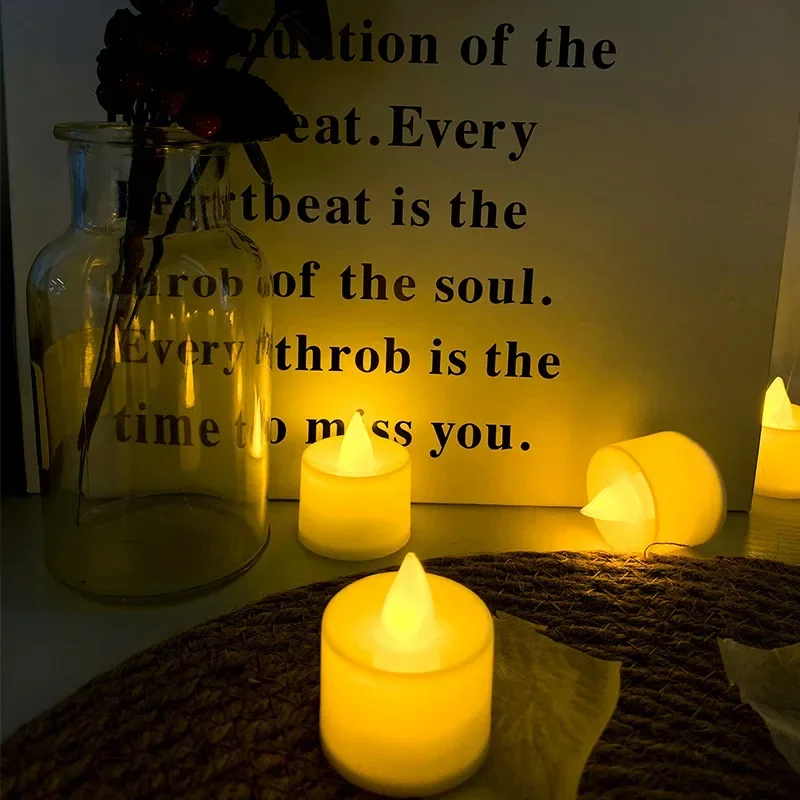 lot de bougies led sans flamme pour décorations de fête romantiques - Image 3