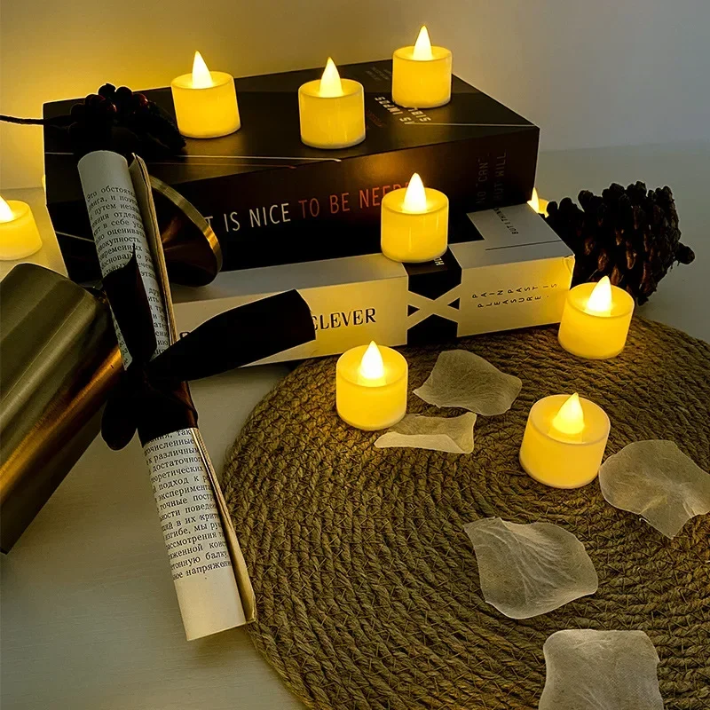 lot de bougies led sans flamme pour décorations de fête romantiques - Image 4