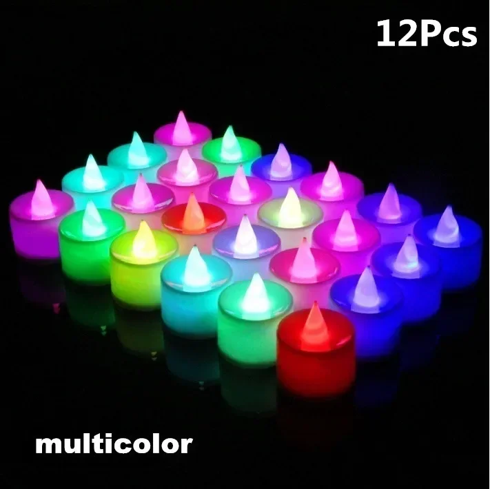 lot de bougies led sans flamme pour décorations de fête romantiques - Image 8
