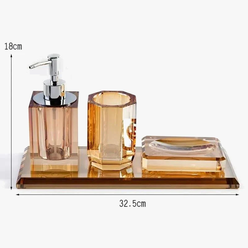 lot de flacons en verre pour savon et accessoires de salle de bain - Image 5
