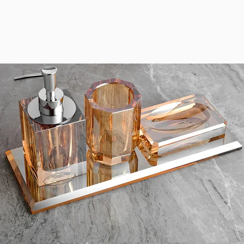lot de flacons en verre pour savon et accessoires de salle de bain - Image 8