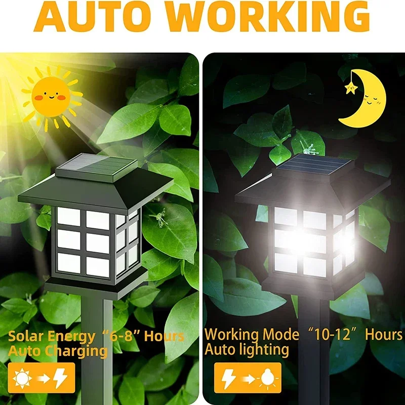lot de lampes solaires led pour éclairage extérieur décoratif de jardin - Image 3