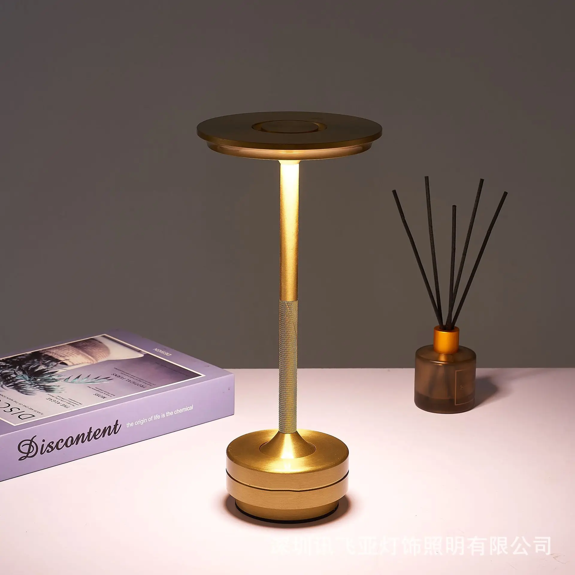 Lumière de décoration de bureau Rechargeable tactile 5V USB LED veilleuse pour café Bar Restaurant chambre étude lampes de Table de chevet - Image 2