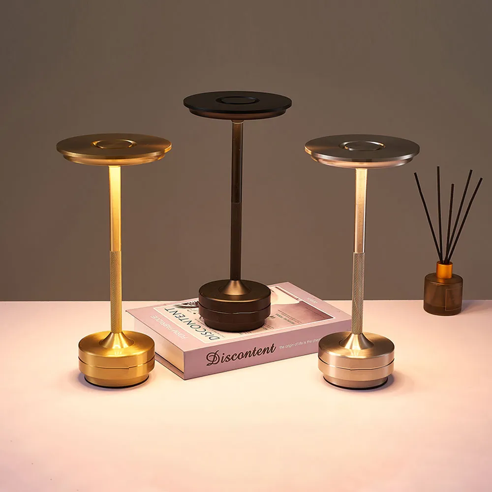 Lumière de décoration de bureau Rechargeable tactile 5V USB LED veilleuse pour café Bar Restaurant chambre étude lampes de Table de chevet - Image 3