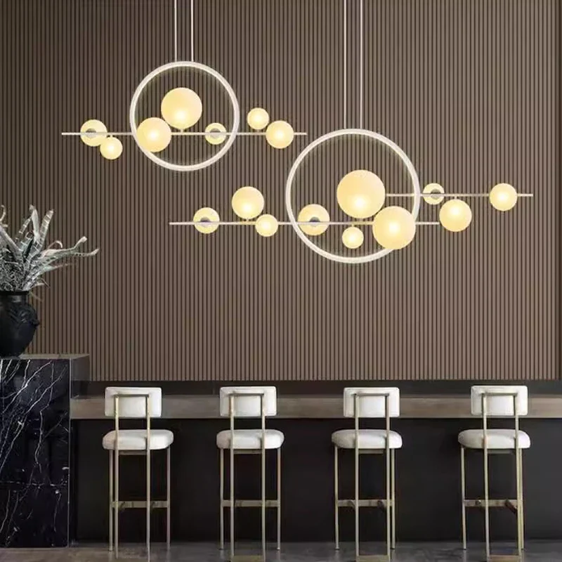 lustre à bulles en verre éclairage sphérique pour bar ou restaurant - Image 3