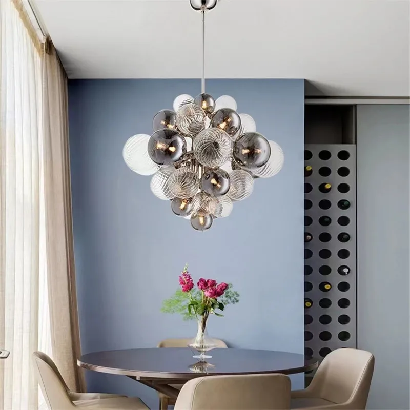 lustre à bulles nordique design créatif pour intérieur élégant - Image 5