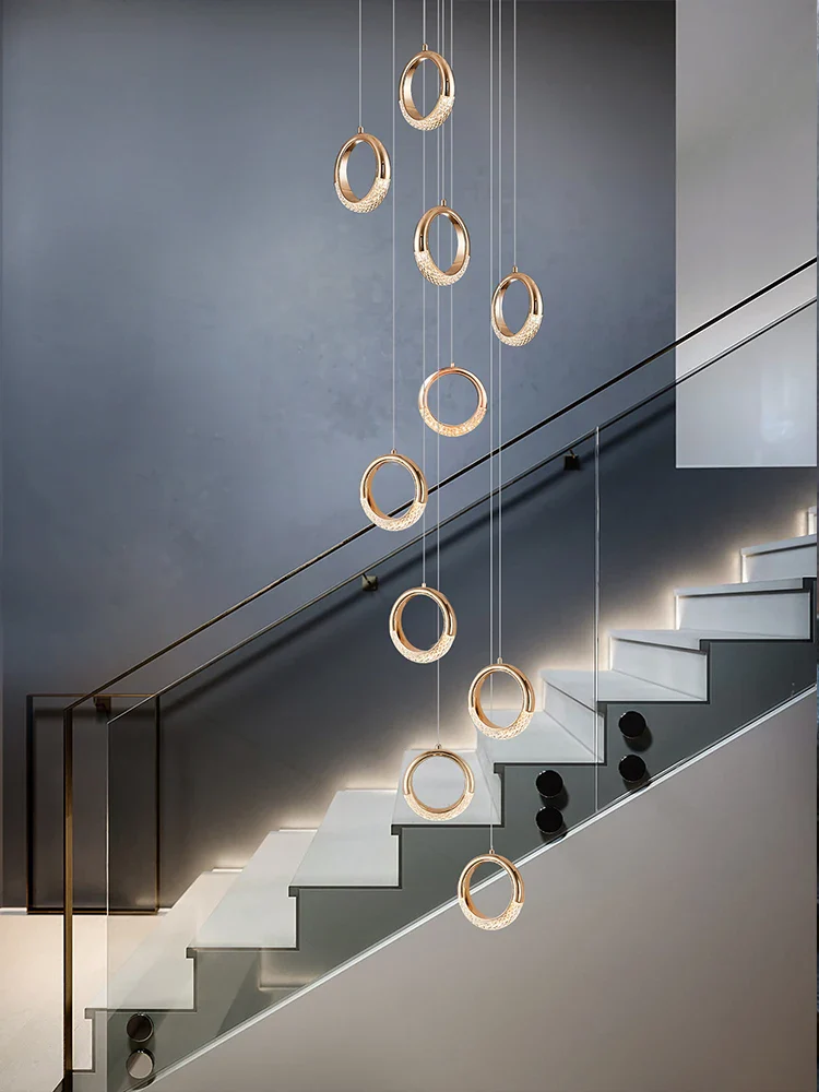 lustre à led design moderne pour éclairage suspendu élégant