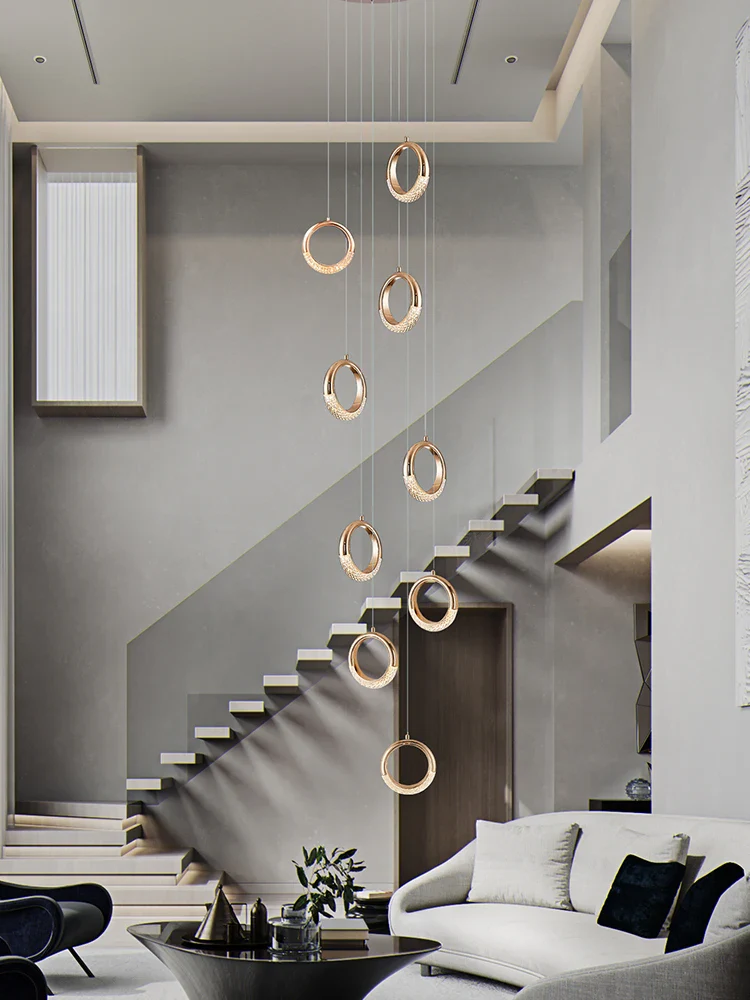lustre à led design moderne pour éclairage suspendu élégant - Image 3