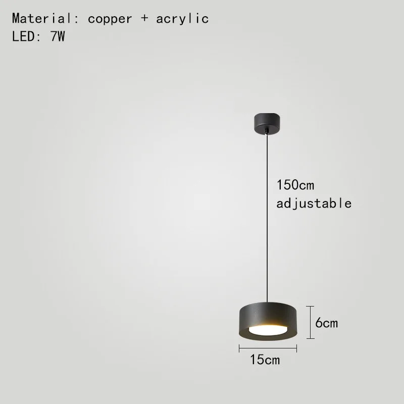 lustre à led doré et noir pour cuisine et restaurant avec gradation - Image 7
