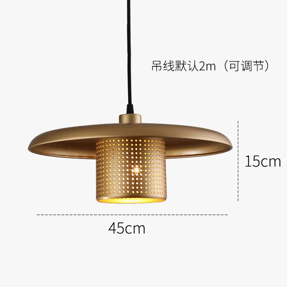 lustre à led en métal style industriel pour café et bar - Image 8