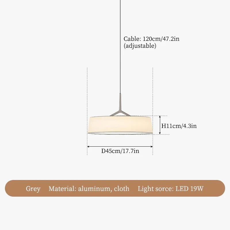lustre à LED en tissu japonais pour décoration intérieure - Image 7
