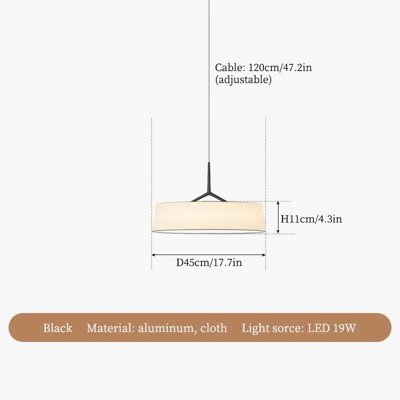 lustre à LED en tissu japonais pour décoration intérieure - Image 8