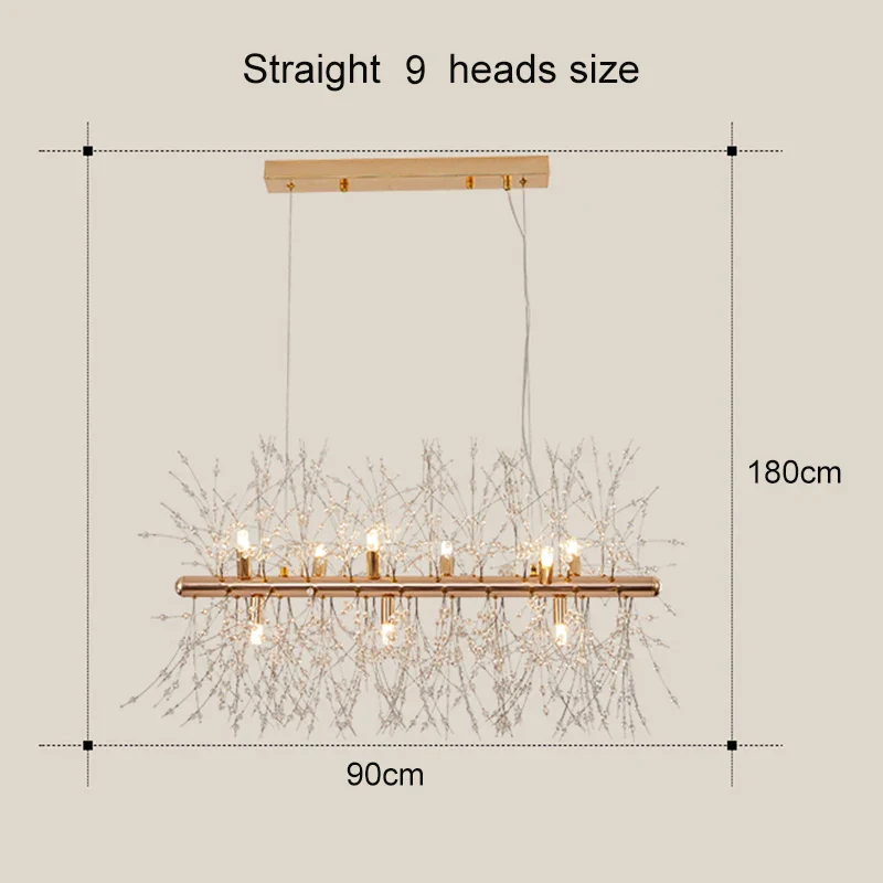 lustre à led moderne style nordique pour décoration intérieure - Image 14