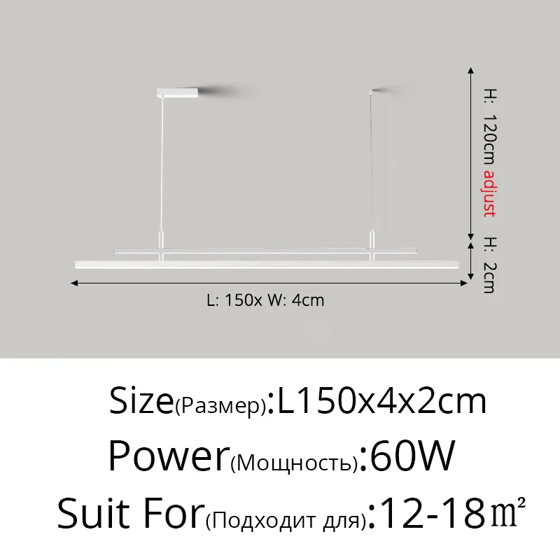 lustre à led nordique design pour éclairage intérieur moderne - Image 12
