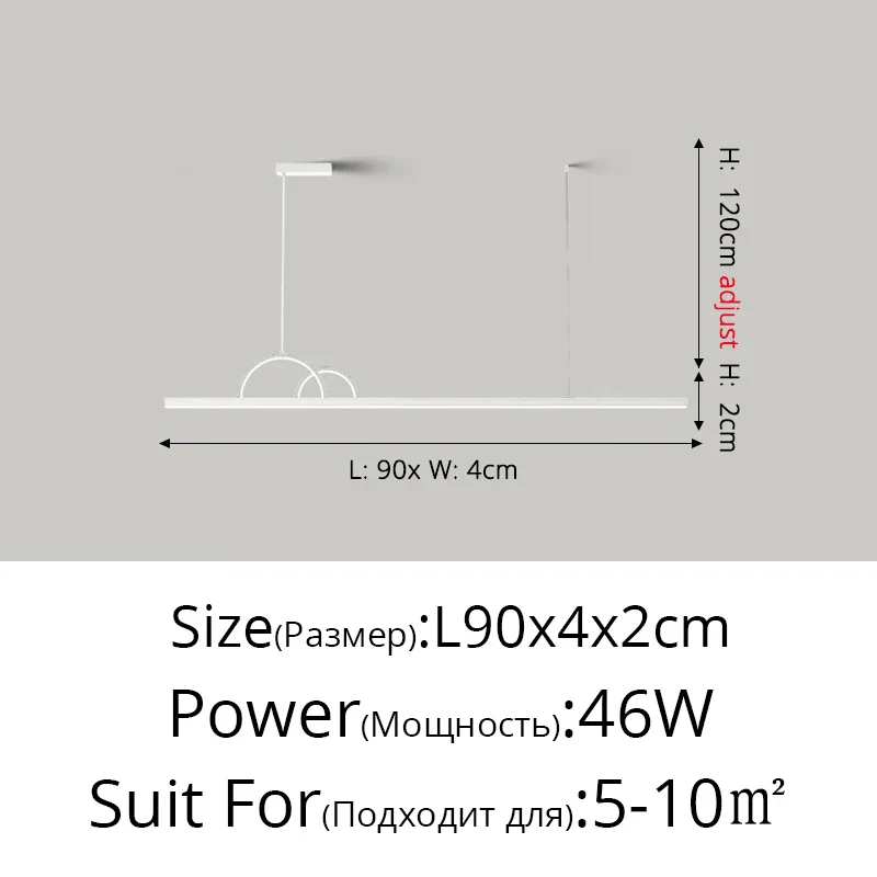 lustre à led nordique design pour éclairage intérieur moderne - Image 15