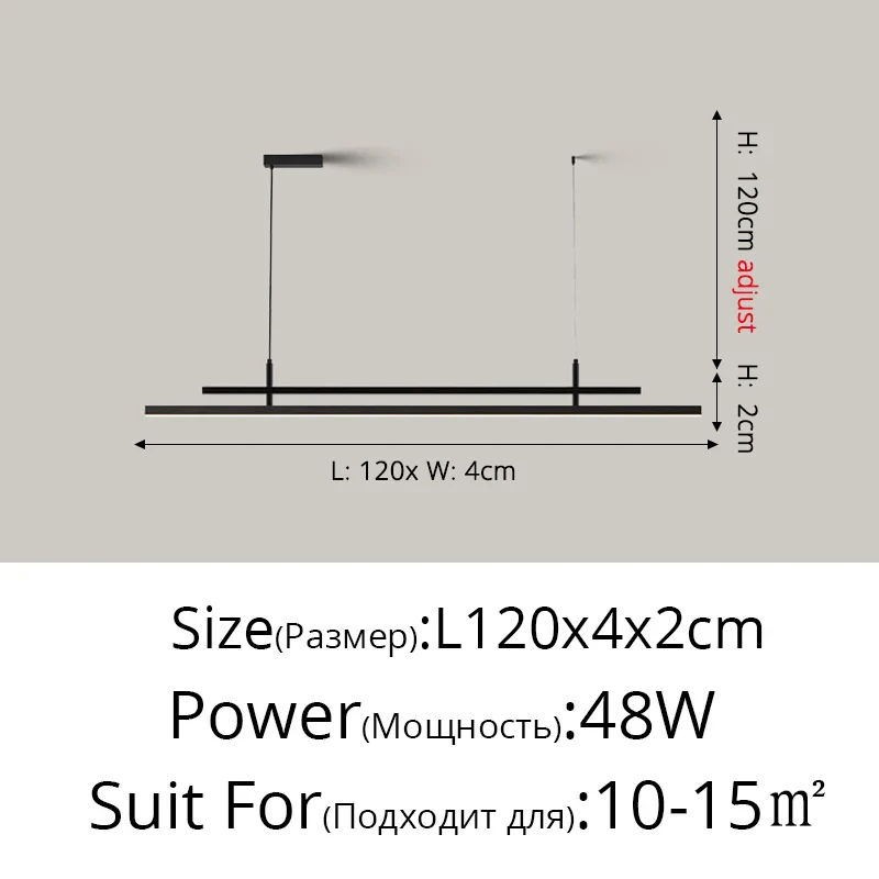 lustre à led nordique design pour éclairage intérieur moderne - Image 17
