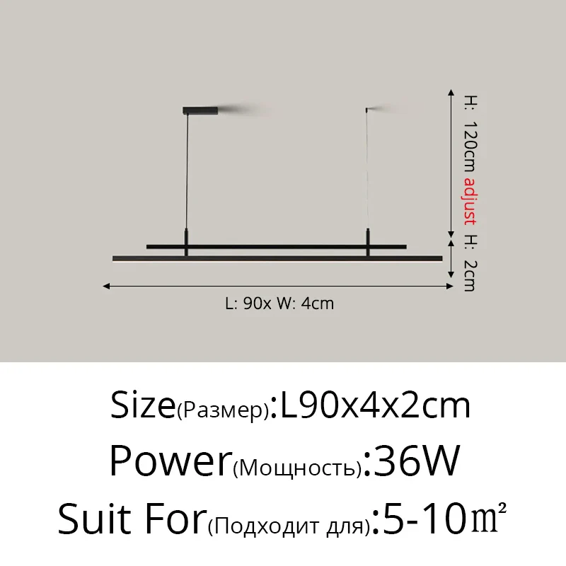 lustre à led nordique design pour éclairage intérieur moderne - Image 18
