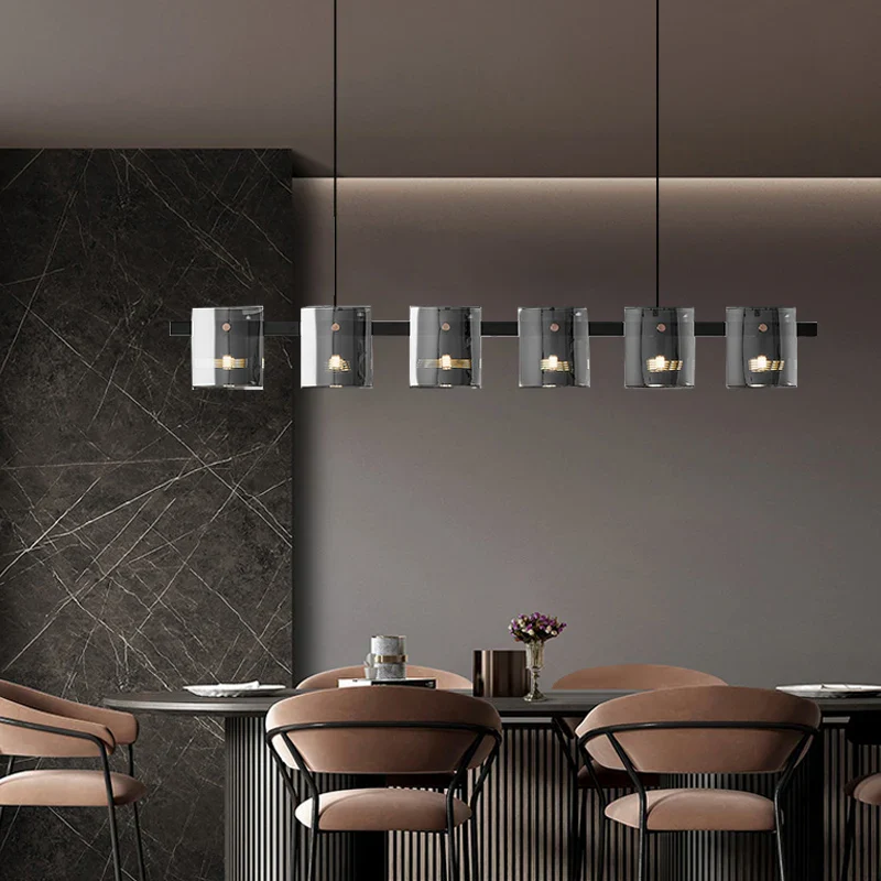 lustre à led postmoderne en cristal pour intérieur élégant - Image 4