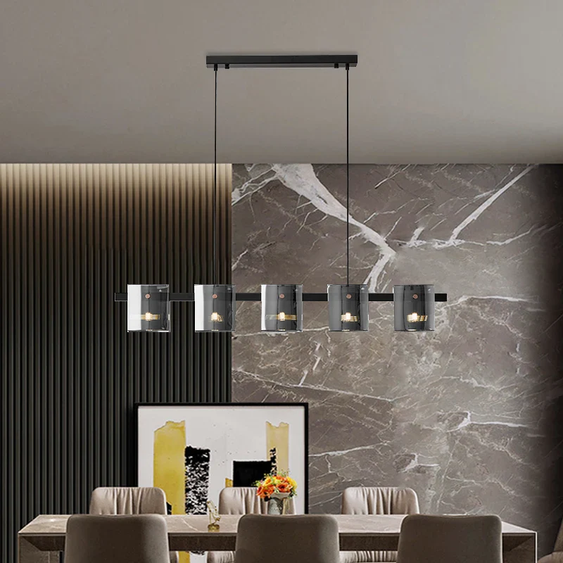 lustre à led postmoderne en cristal pour intérieur élégant - Image 6