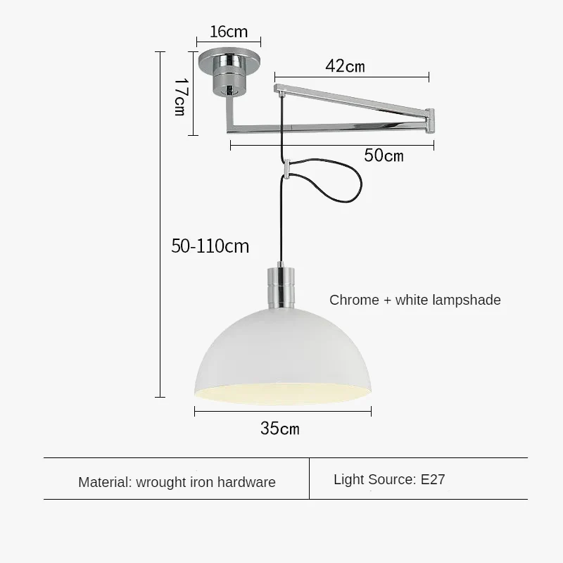 lustre à tête unique angle réglable design minimaliste moderne - Image 8