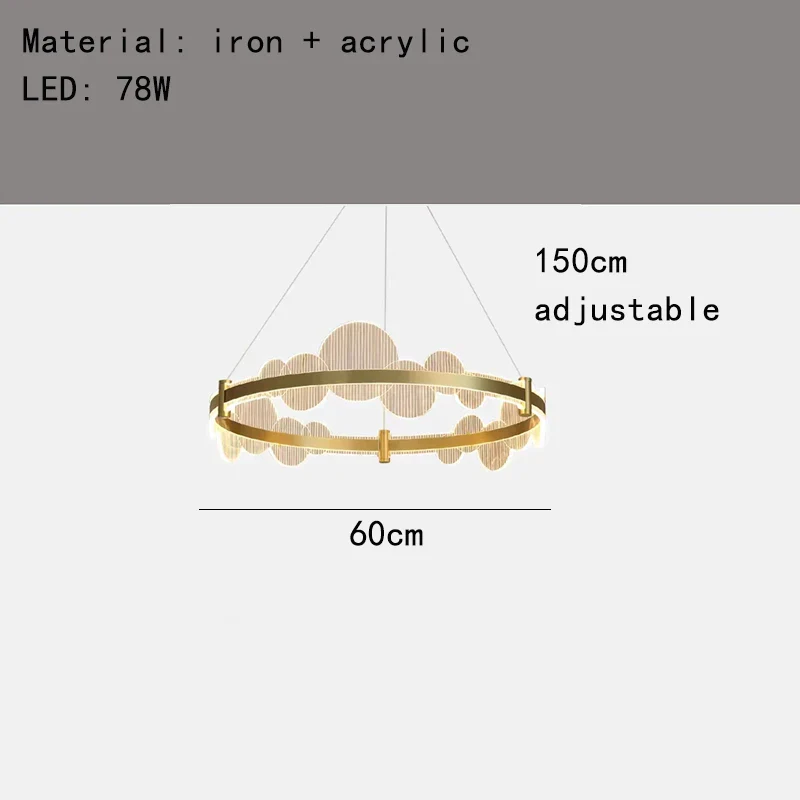 lustre acrylique avec télécommande et intensité réglable pour divers espaces - Image 11