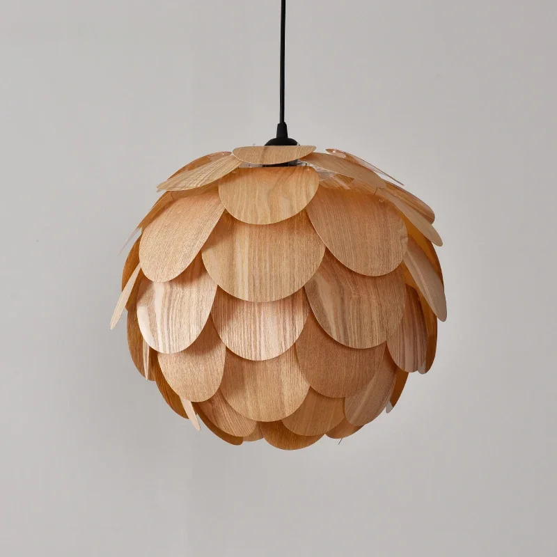 lustre ananas original en placage de bois pour hôtels bars et restaurants - Image 4