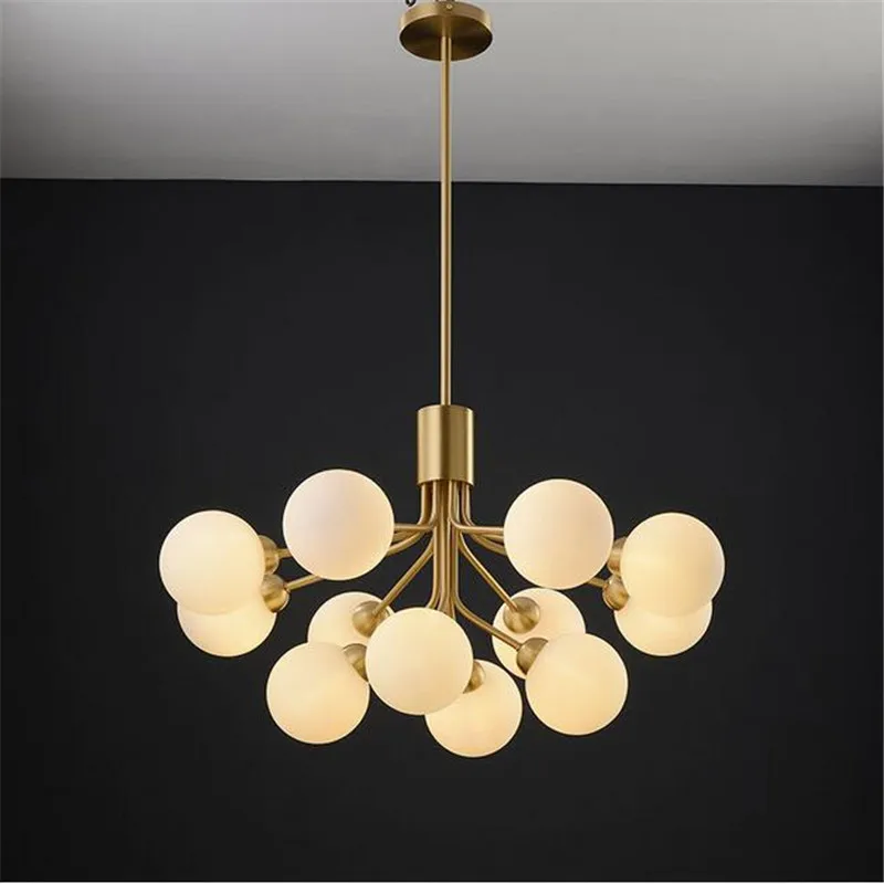 lustre apiales nordic led luxe boule de verre design moderne - Image 3