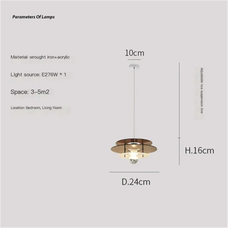 lustre arc-en-ciel soucoupe volante déco rétro pour bar ou restaurant - Image 10