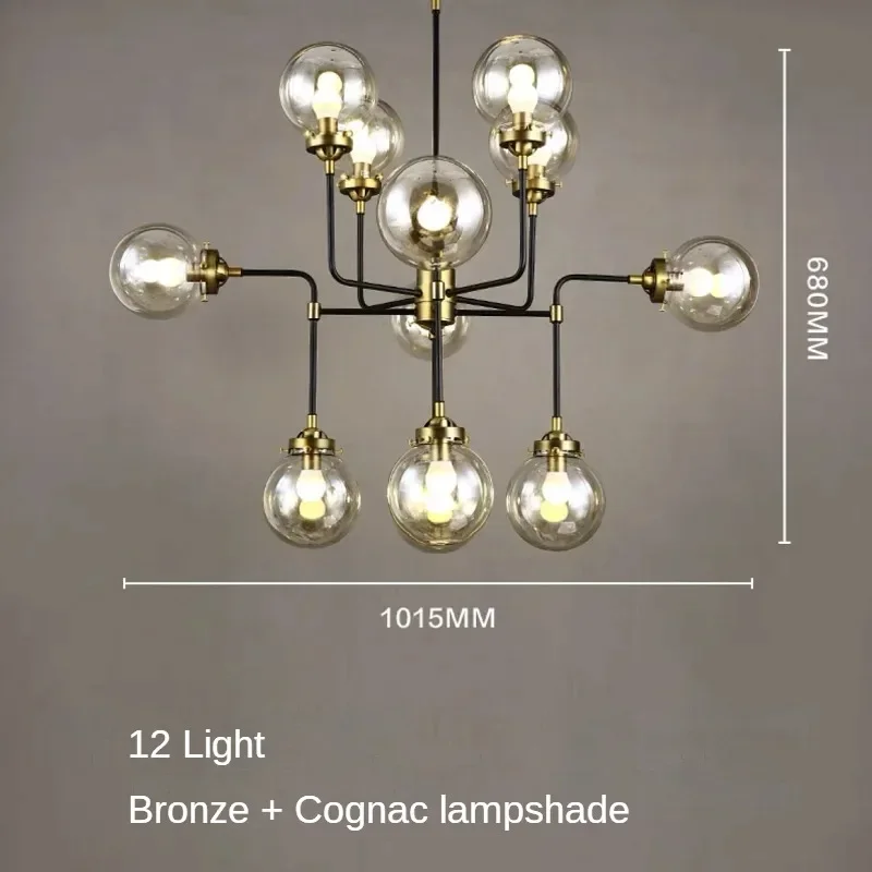 lustre artistique en verre pour décoration intérieure moderne - Image 13