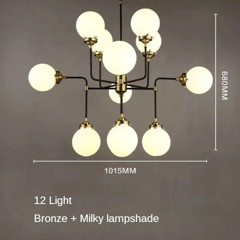 lustre artistique en verre pour décoration intérieure moderne - Image 22