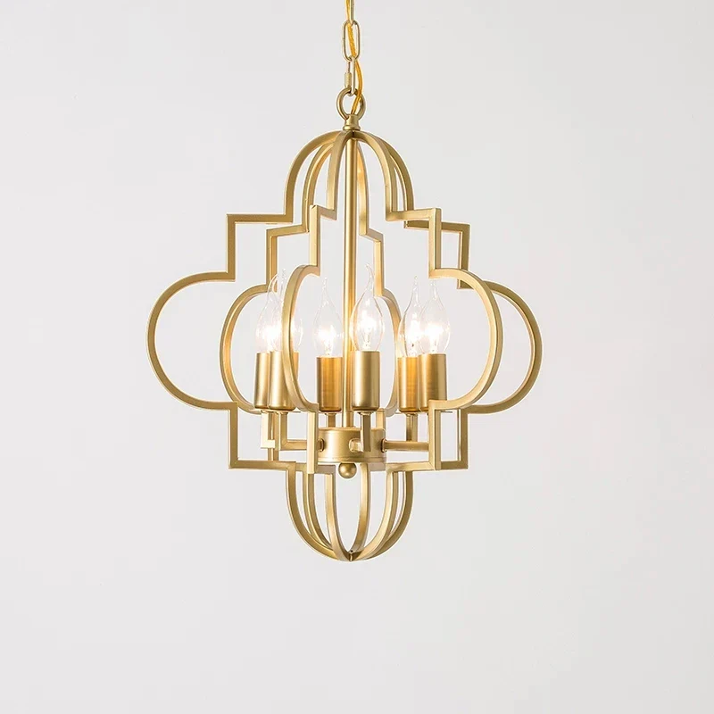 lustre campagnard américain or décoration créative nouvelle collection - Image 2