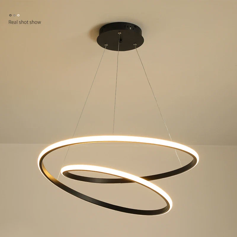 lustre circulaire minimaliste pour éclairage moderne intérieur - Image 2
