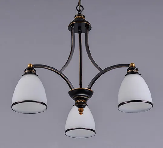 lustre classique en fer et verre pour décoration intérieure - Image 7