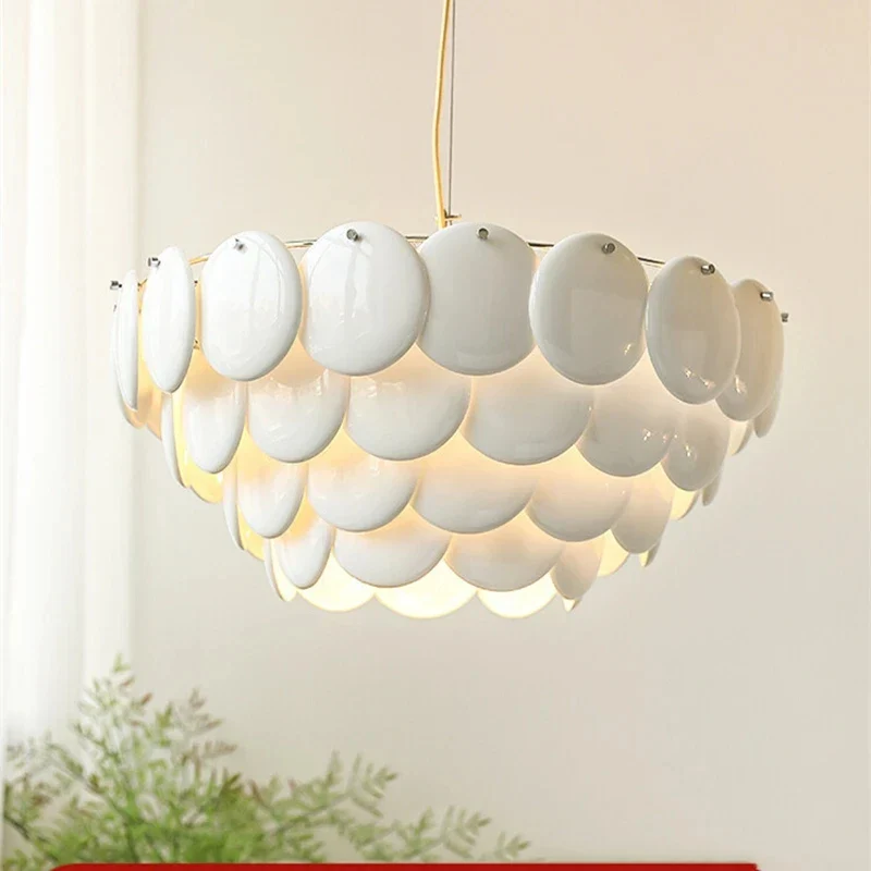 lustre contemporain en céramique style nordique moderne - Image 2