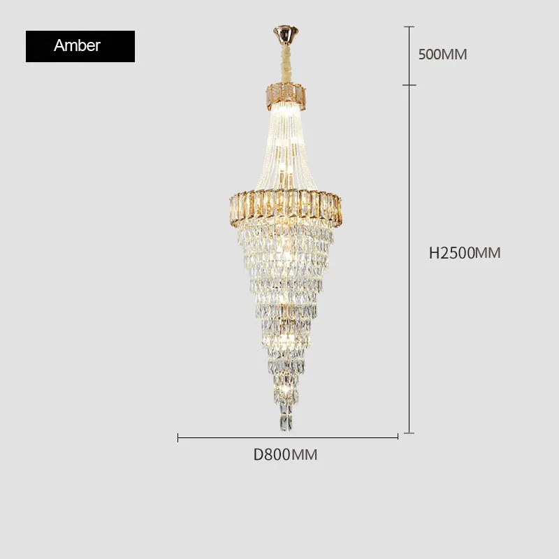lustre contemporain en cristal pour décoration intérieure élégante - Image 12