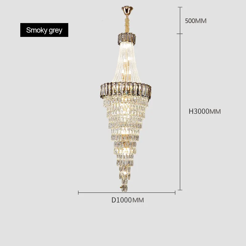 lustre contemporain en cristal pour décoration intérieure élégante - Image 14