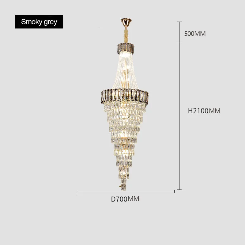 lustre contemporain en cristal pour décoration intérieure élégante - Image 15