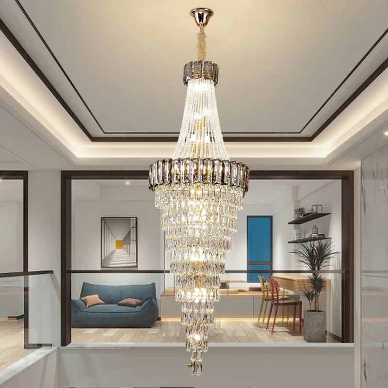 lustre contemporain en cristal pour décoration intérieure élégante - Image 4