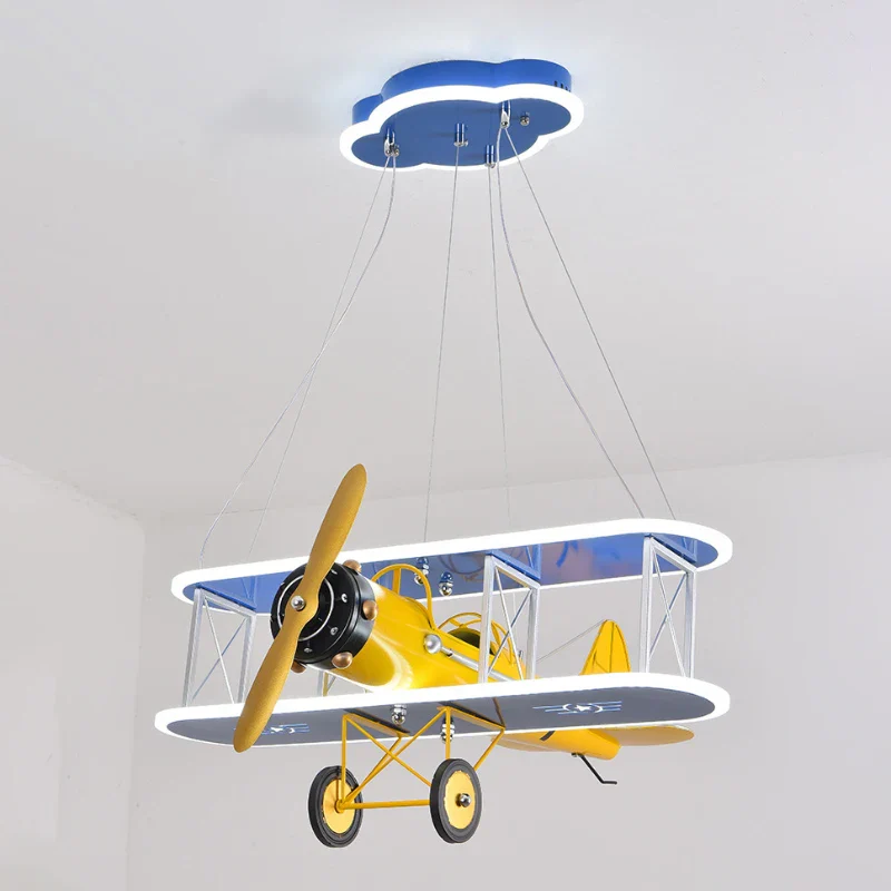 lustre créatif avion hélicoptère pour chambre enfant moderne - Image 6
