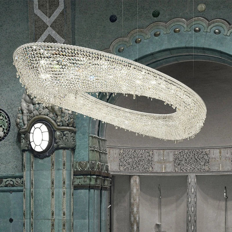 lustre créatif élégant en cristal transparent pour intérieur - Image 4