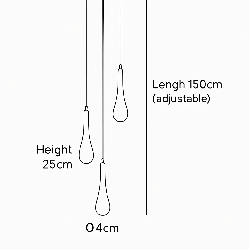lustre créatif en cristal en forme de goutte d'eau dorée rotatif - Image 12