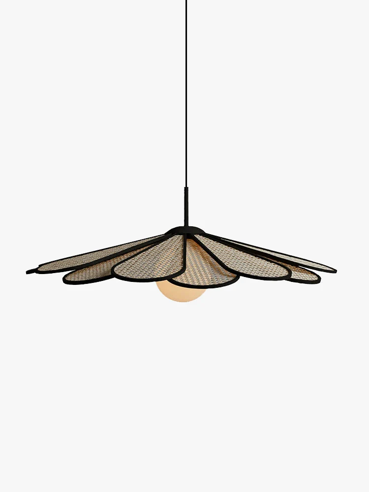 lustre créatif en rotin style japonais moderne et nordique - Image 6