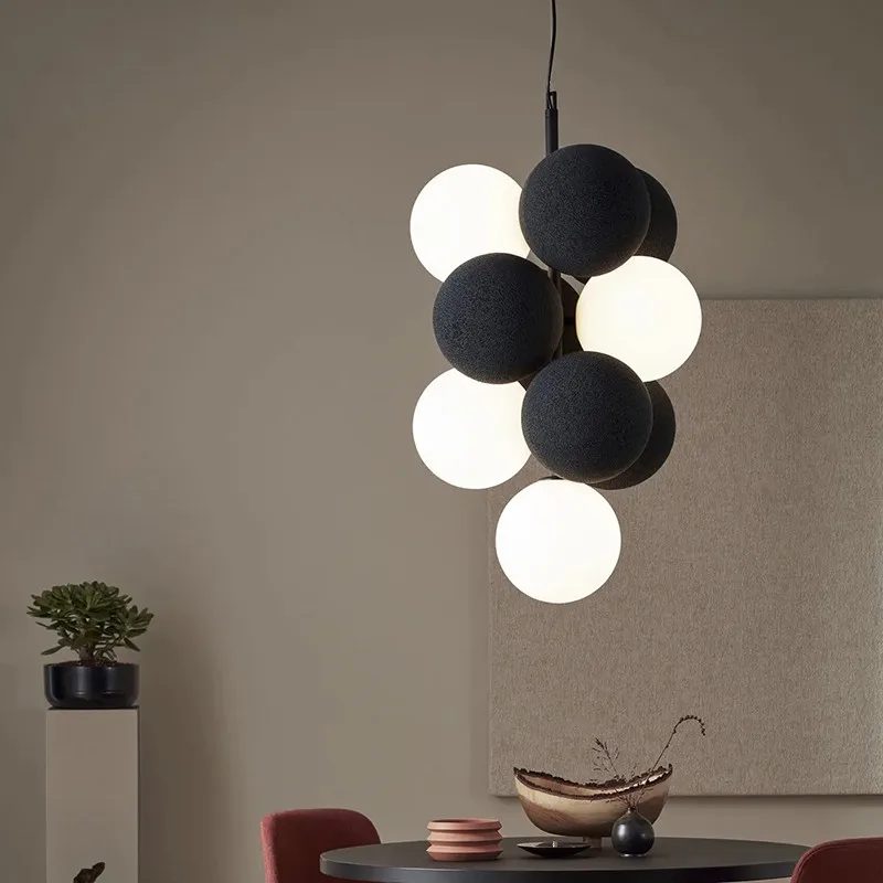 lustre créatif en velours pour un éclairage haut de gamme - Image 3